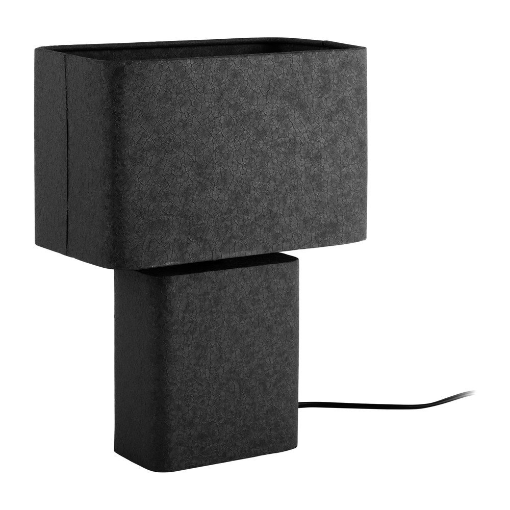 Fekete fém asztali lámpa (magasság 33 cm) Boaz Recto – Leitmotiv