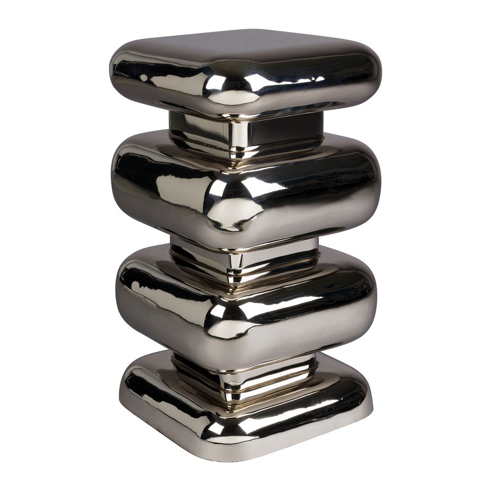Fém tárolóasztal 29x29 cm Stubby – Dutchbone