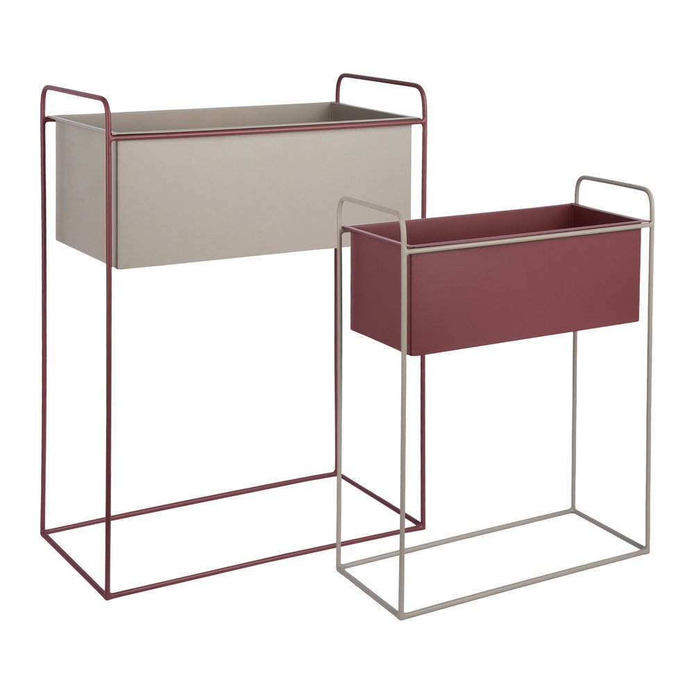 Fém virágtartó állvány szett 2 db-os (magasság 65 cm) Reina – PT LIVING