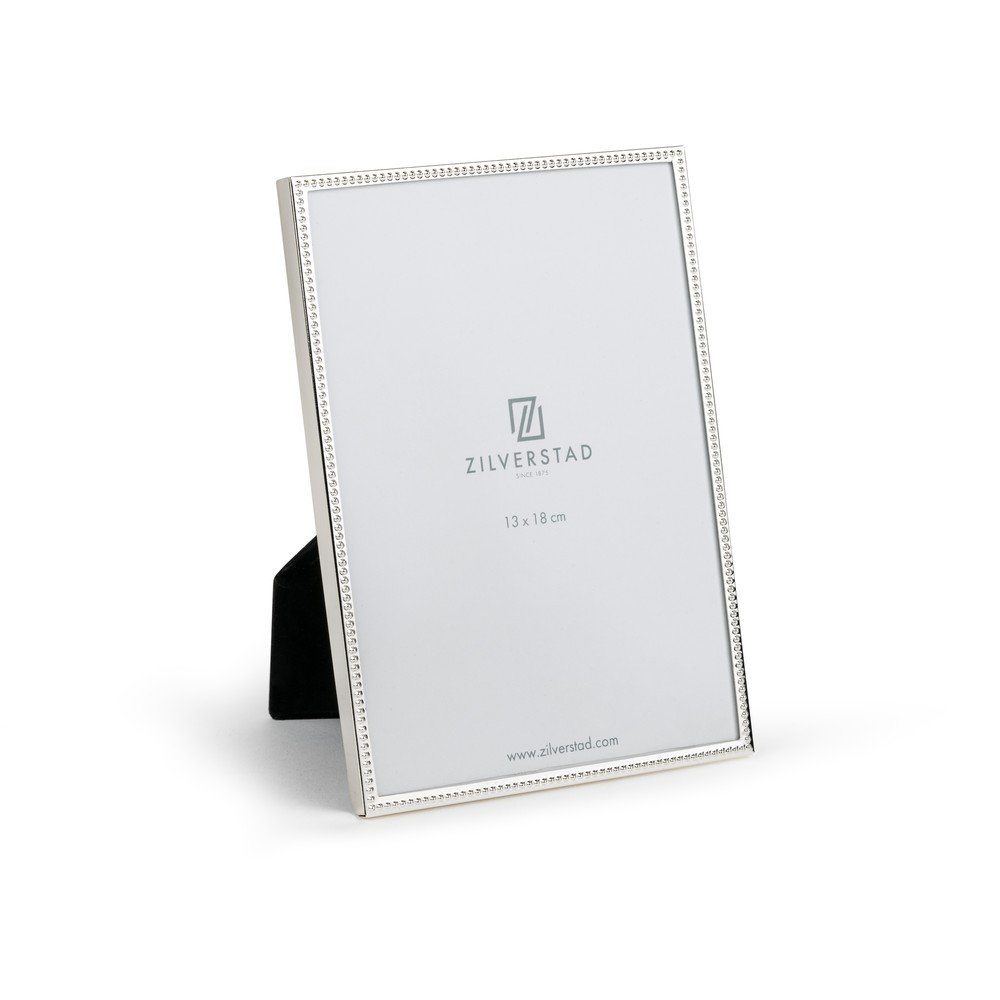 Fényes ezüstszínű fém álló képkeret 14x19 cm Sweet Memory Pearl – Zilverstad