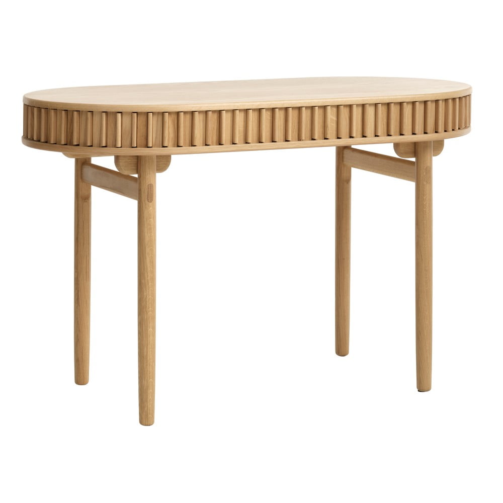 Íróasztal tölgyfa dekorral 60x120 cm Carno – Unique Furniture