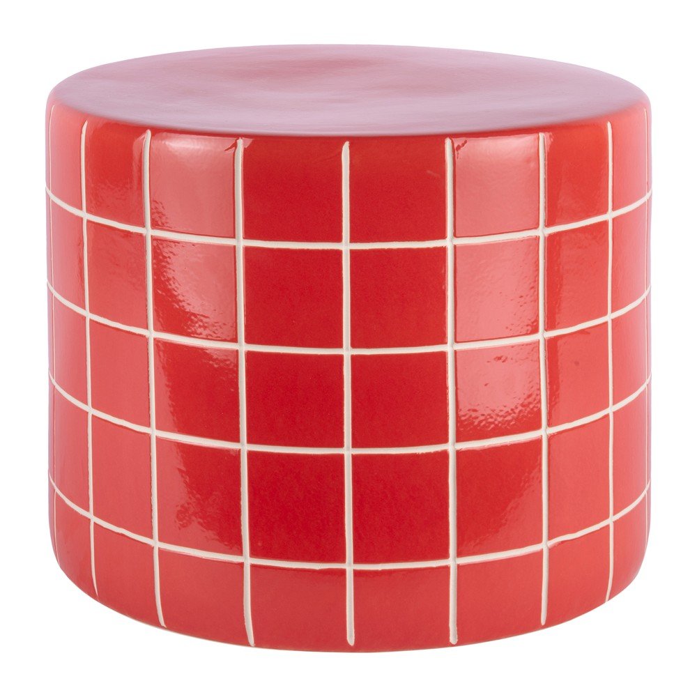 Kerámia kerek tárolóasztal ø 42 cm Retro Tiles – Leitmotiv