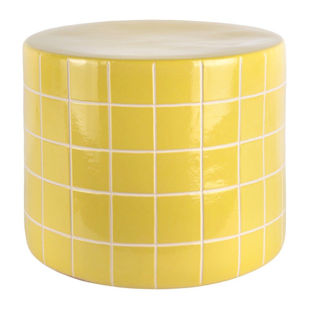 Kerámia kerek tárolóasztal ø 42 cm Retro Tiles – Leitmotiv