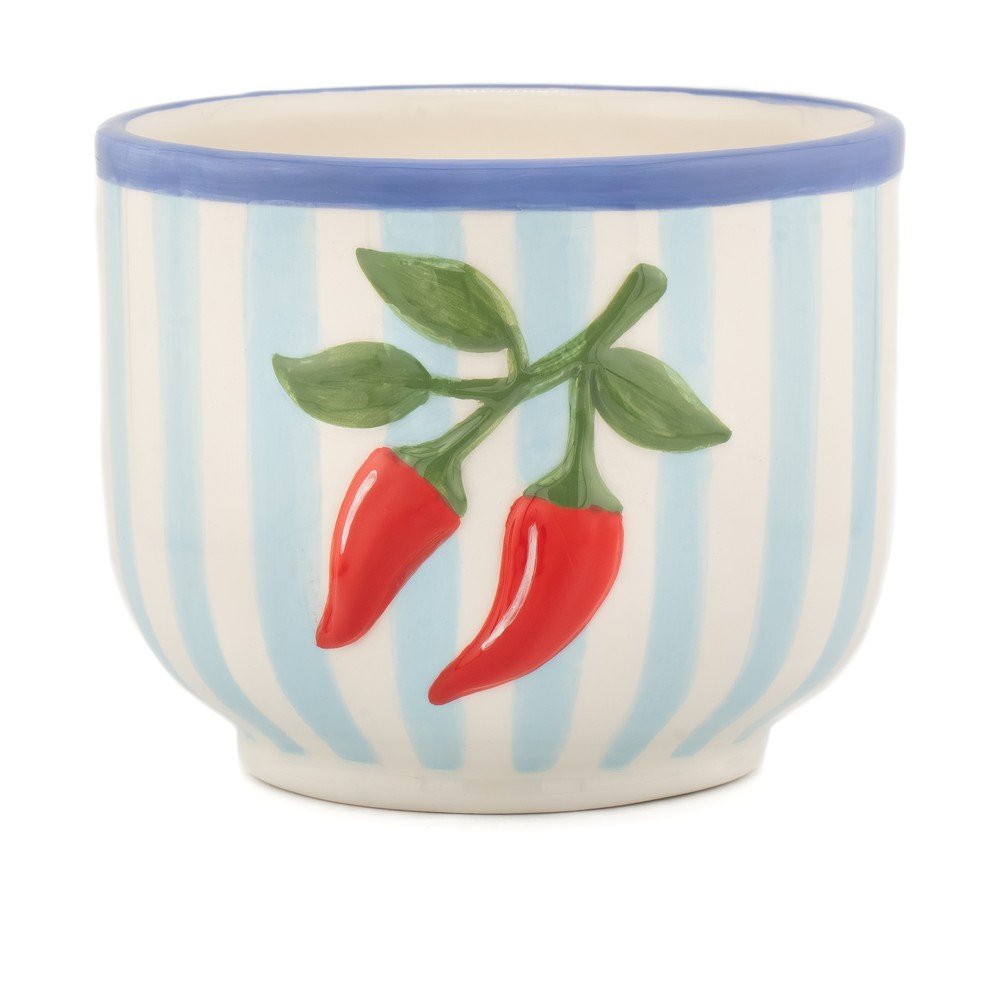 Kerámia kézzel festett kaspó ø 12 cm Chilli – Sass & Belle