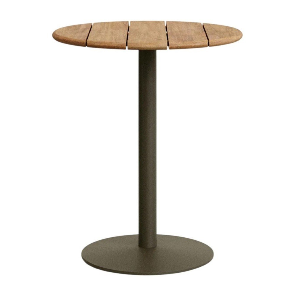 Kerek kerti bárasztal akácfa asztallappal ø 80 cm Esilda – Kave Home