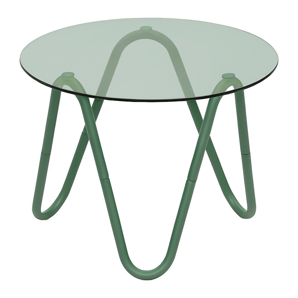 Kerek tárolóasztal üveg asztallappal ø 50 cm Ventana Round – Leitmotiv