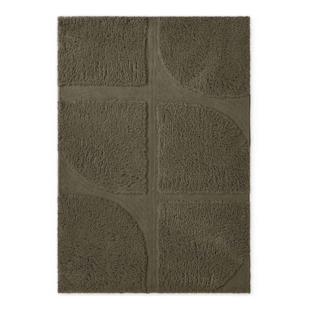 Khaki kézi szövésű szőnyeg 80x150 cm Lambeth Jasper – Ted Baker