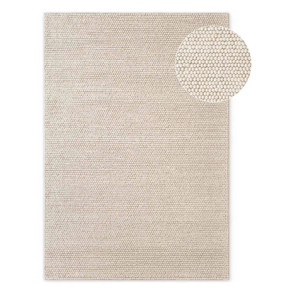 Krémszínű kézi szövésű gyapjú szőnyeg 120x170 cm Richmond Diana – Ted Baker