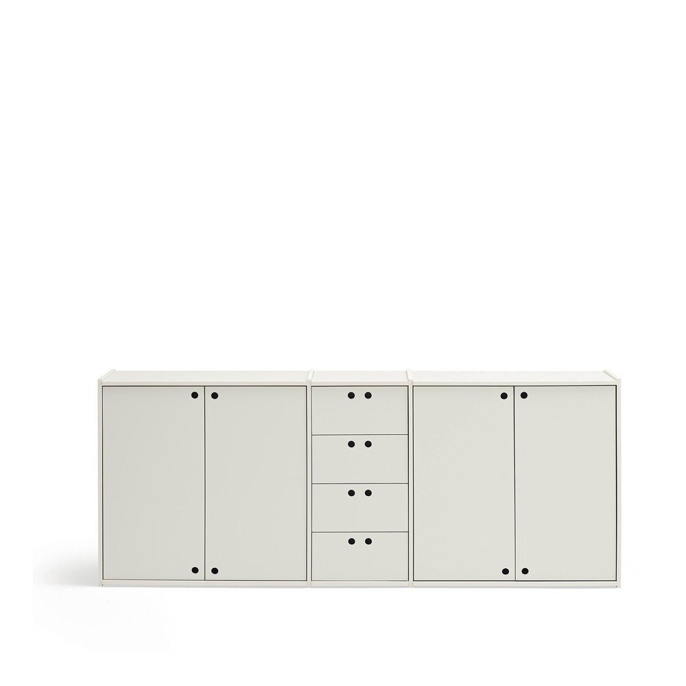 Krémszínű komód 197x80x40 cm Wally – Teulat