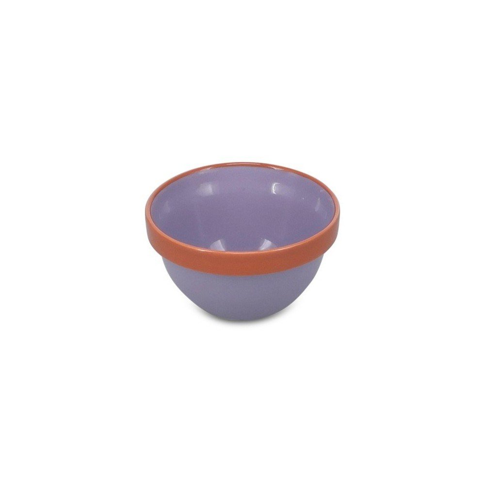 Narancssárga-lila kőedény tálka 170 ml Duo – ONA