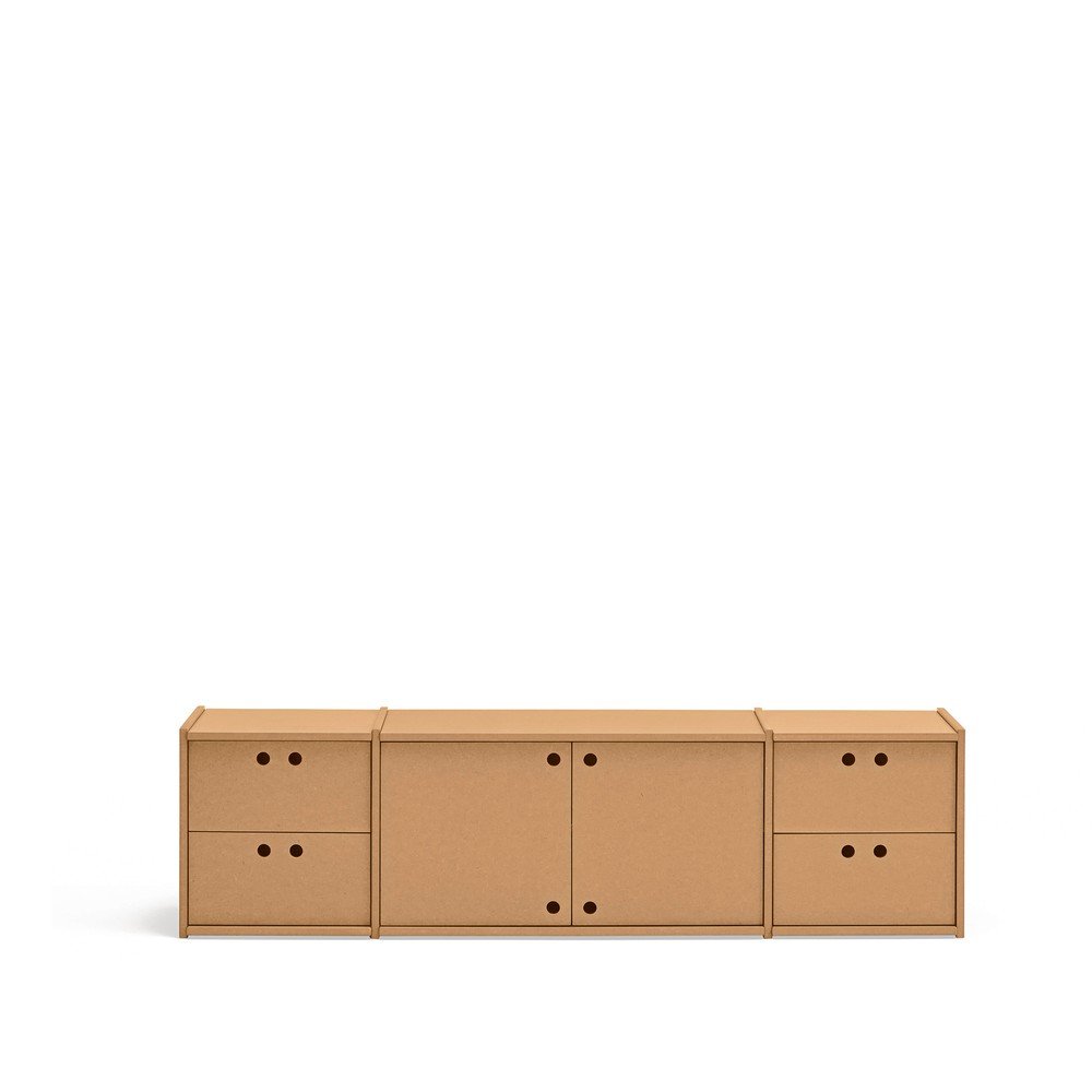 Natúr színű TV-állvány 157x42x40 cm Wally – Teulat