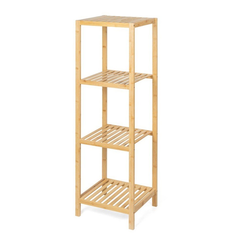 Natúr színű bambusz fürdőszobai polcos állvány 37x110 cm Skaren – Bonami Essentials