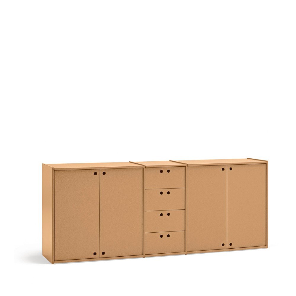 Natúr színű komód 197x80x40 cm Wally – Teulat