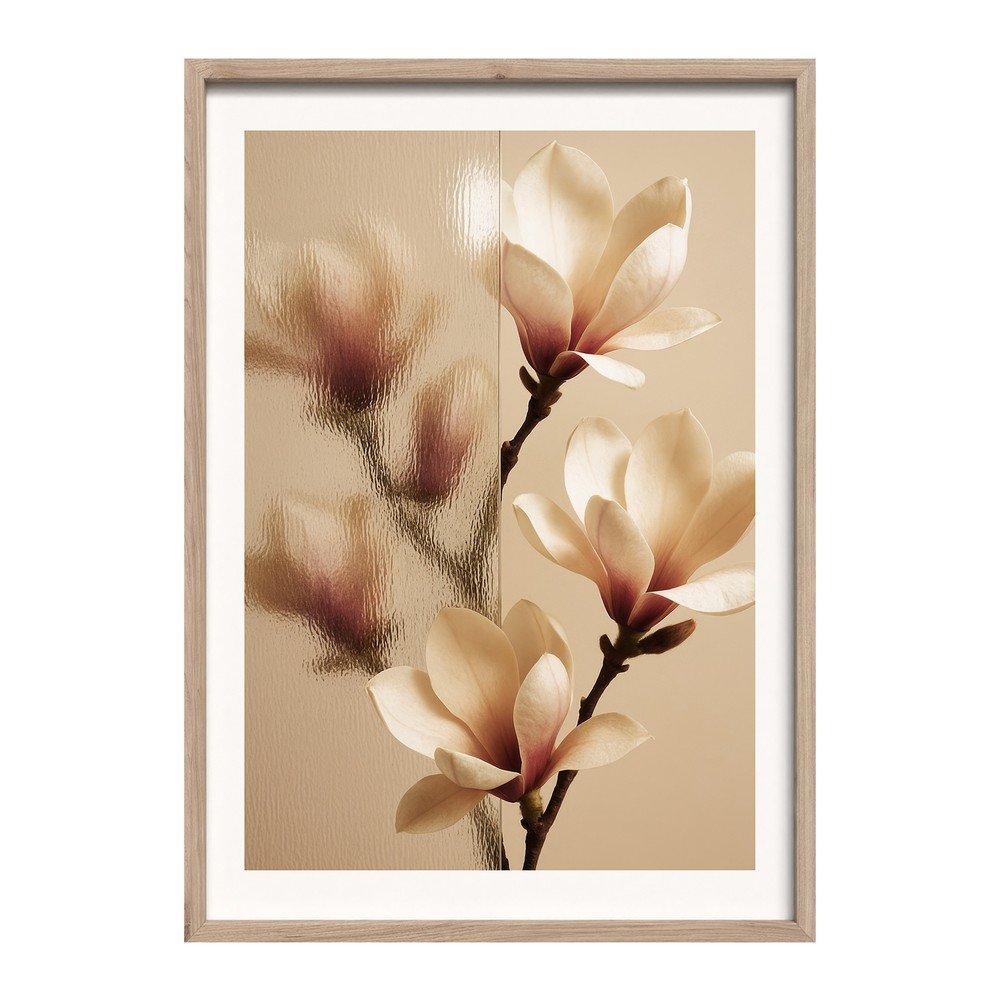Nyomtatott keretezett kép 50x70 cm Soft Magnolia – Styler