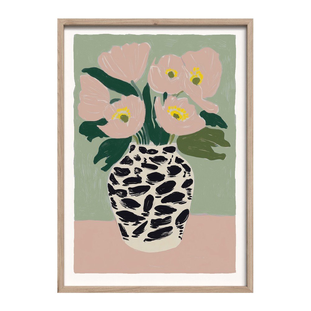 Nyomtatott keretezett kép 50x70 cm Spotted Vase – Styler