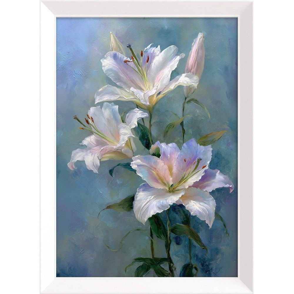Nyomtatott keretezett kép 56x75 cm Lilies – Styler