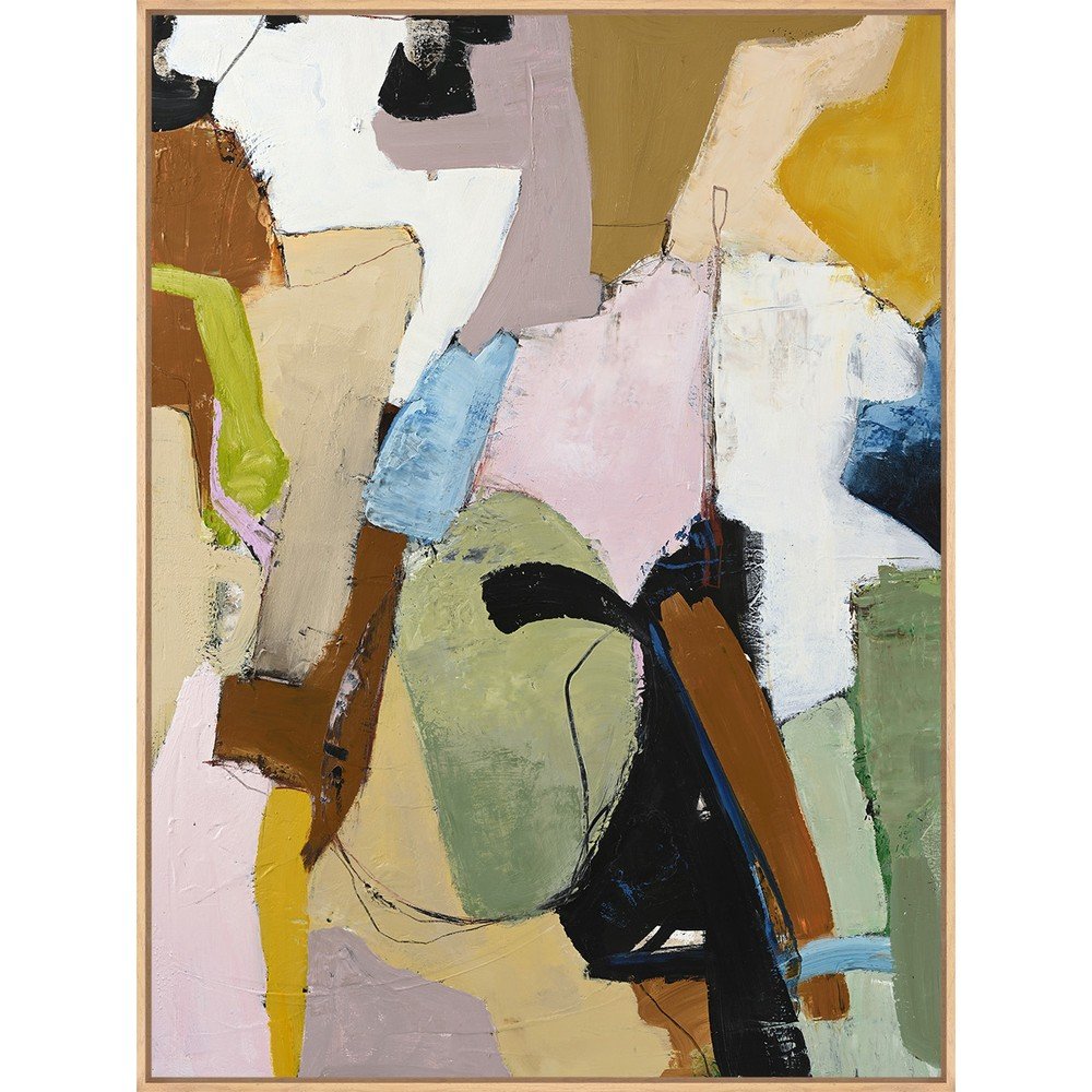 Nyomtatott keretezett vászon kép kézzel festett részletekkel 93x117 cm Out Of Ordinary – Malerifabrikken