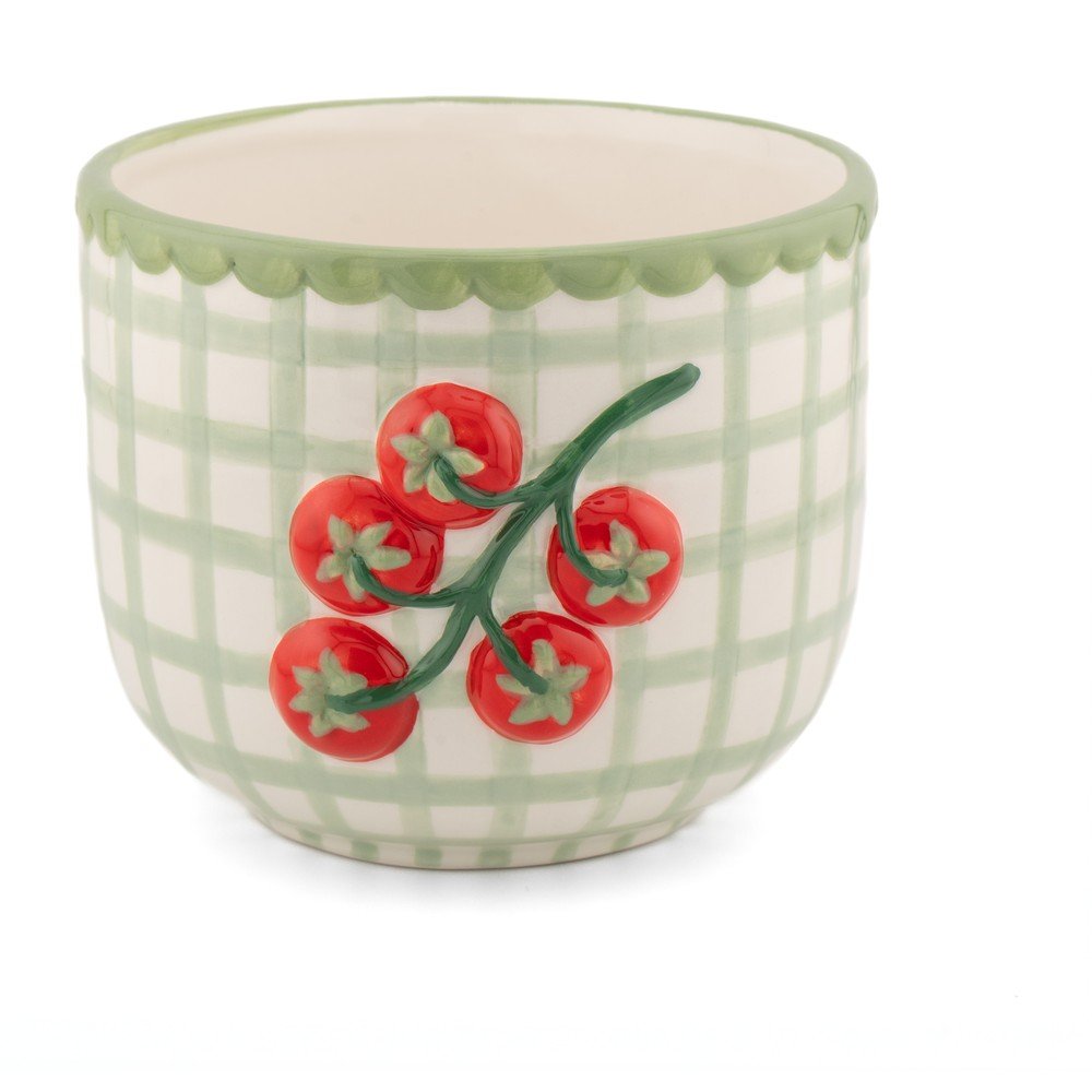 Porcelán kézzel festett kaspó ø 12 cm Tomato – Sass & Belle