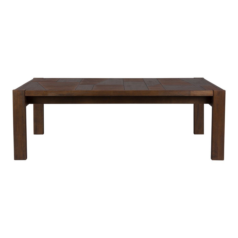 Sötét natúr színű tömörfa dohányzóasztal 60x120 cm Bruneau – Dutchbone