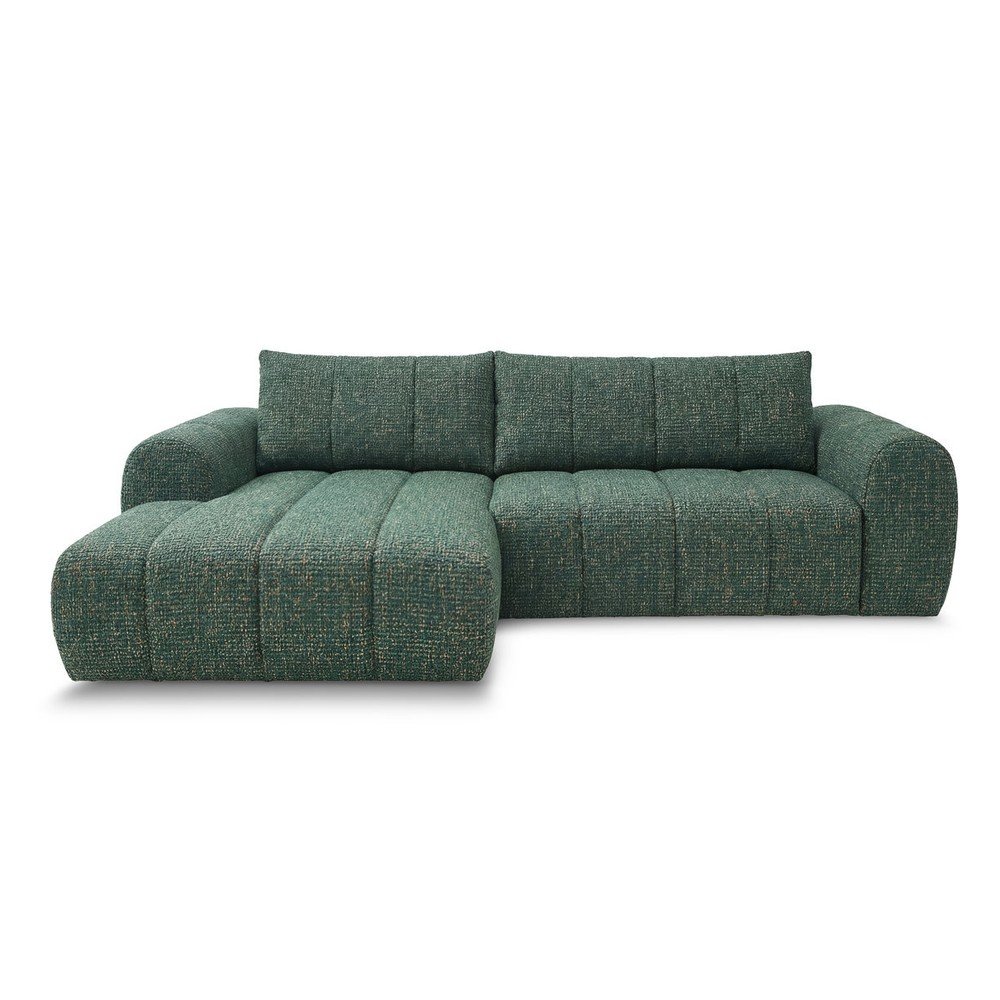 Sötétzöld sarokkanapé (bal oldali-heverő résszel) Nesty – Bobochic Paris