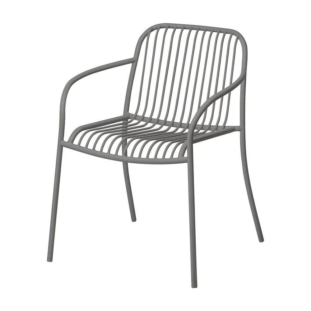 Szürke fém kerti szék Yua Wire – Blomus