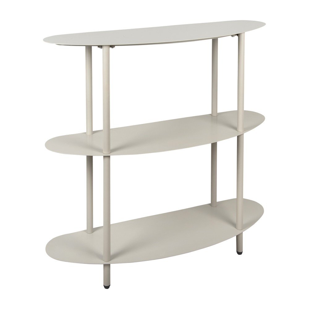 Szürke fém polcos állvány 90x82x28 cm Riqueza – Leitmotiv