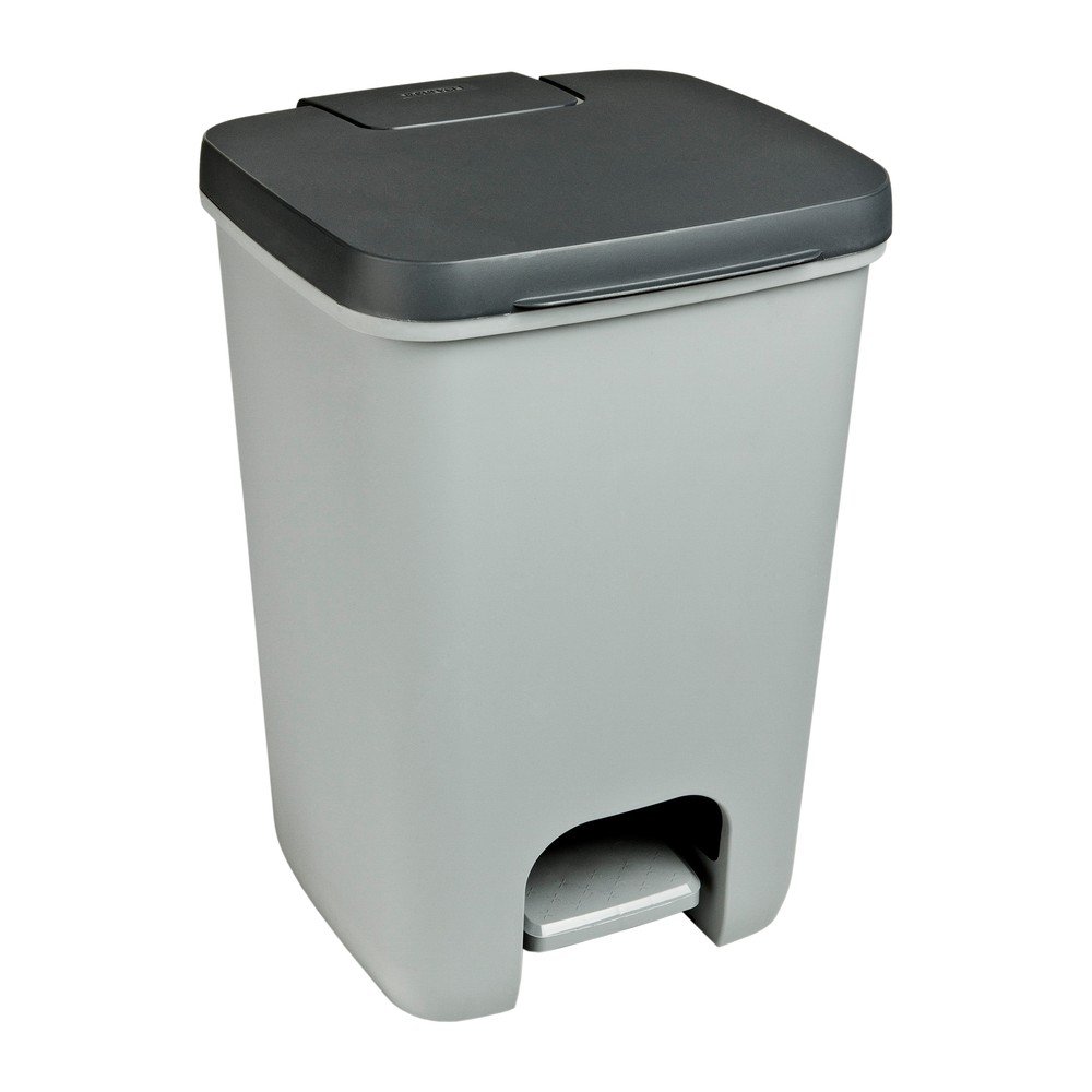 Szürke műanyag pedálos szemetes 20 l Essentials – Curver