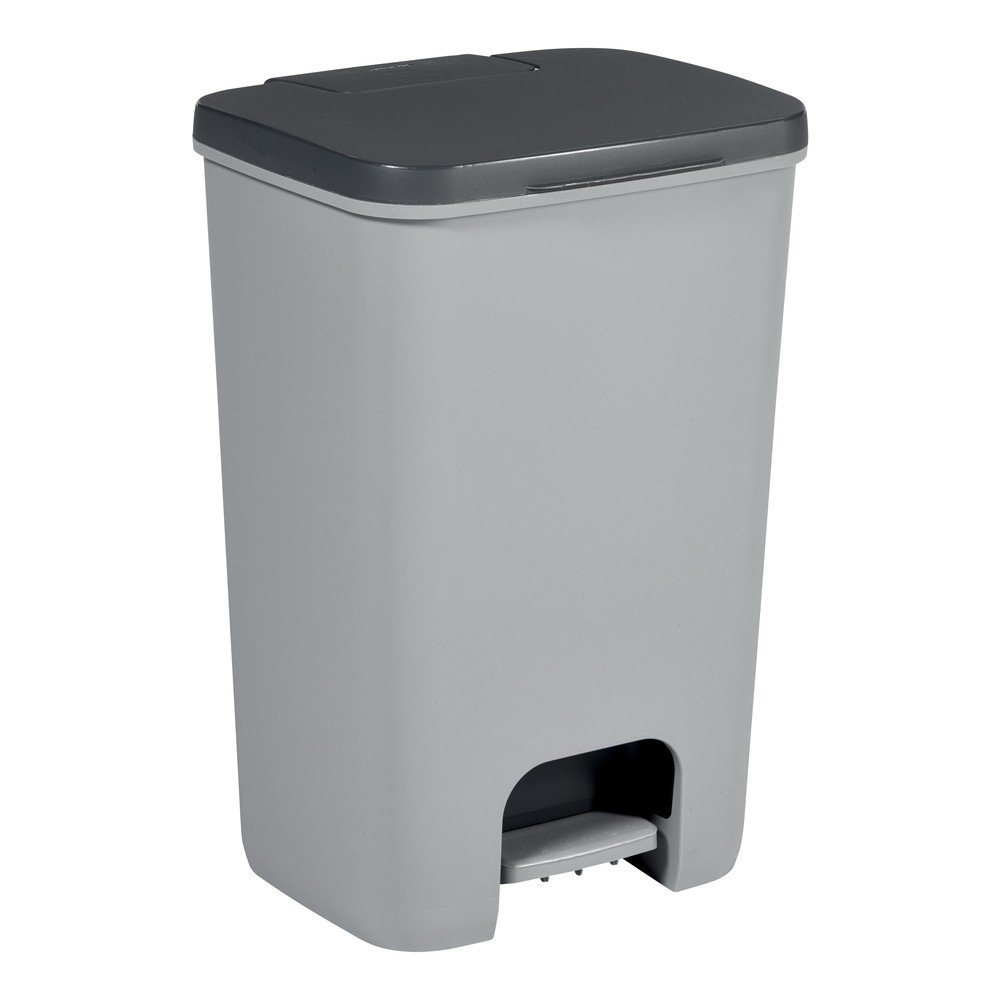 Szürke műanyag pedálos szemetes 40 l Essentials – Curver