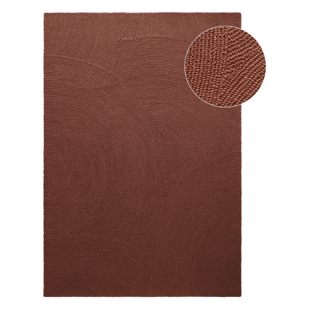Téglavörös kézi szövésű gyapjú szőnyeg 200x300 cm Calmio – Hanse Home