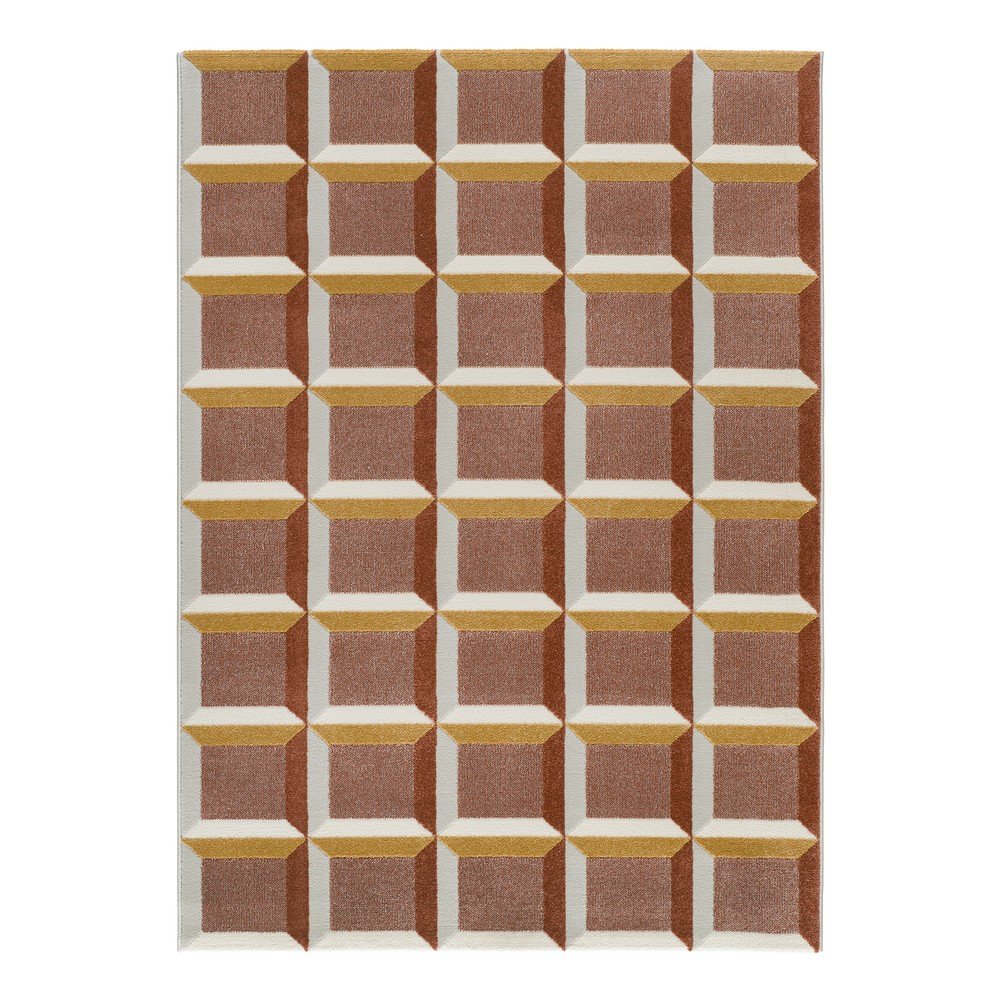 Terrakotta színű szőnyeg 200x290 cm Amara – Universal
