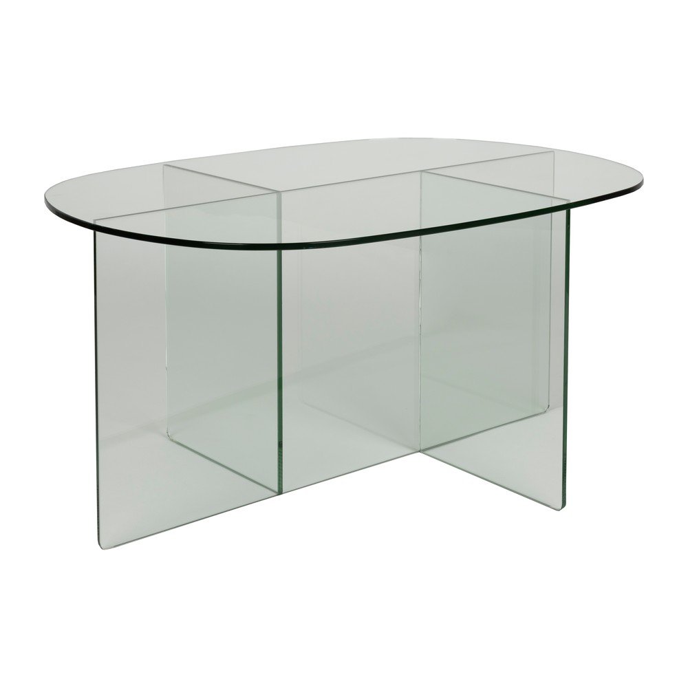 Üveg dohányzóasztal 60x80 cm Linea – Zuiver