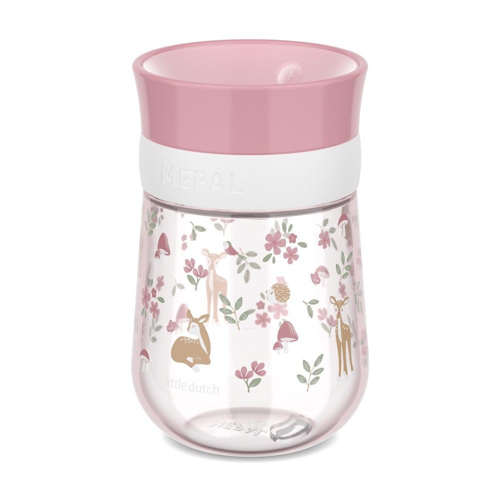 Világos rózsaszín műanyag gyerek bögre 300 ml Fairy Garden – Mepal