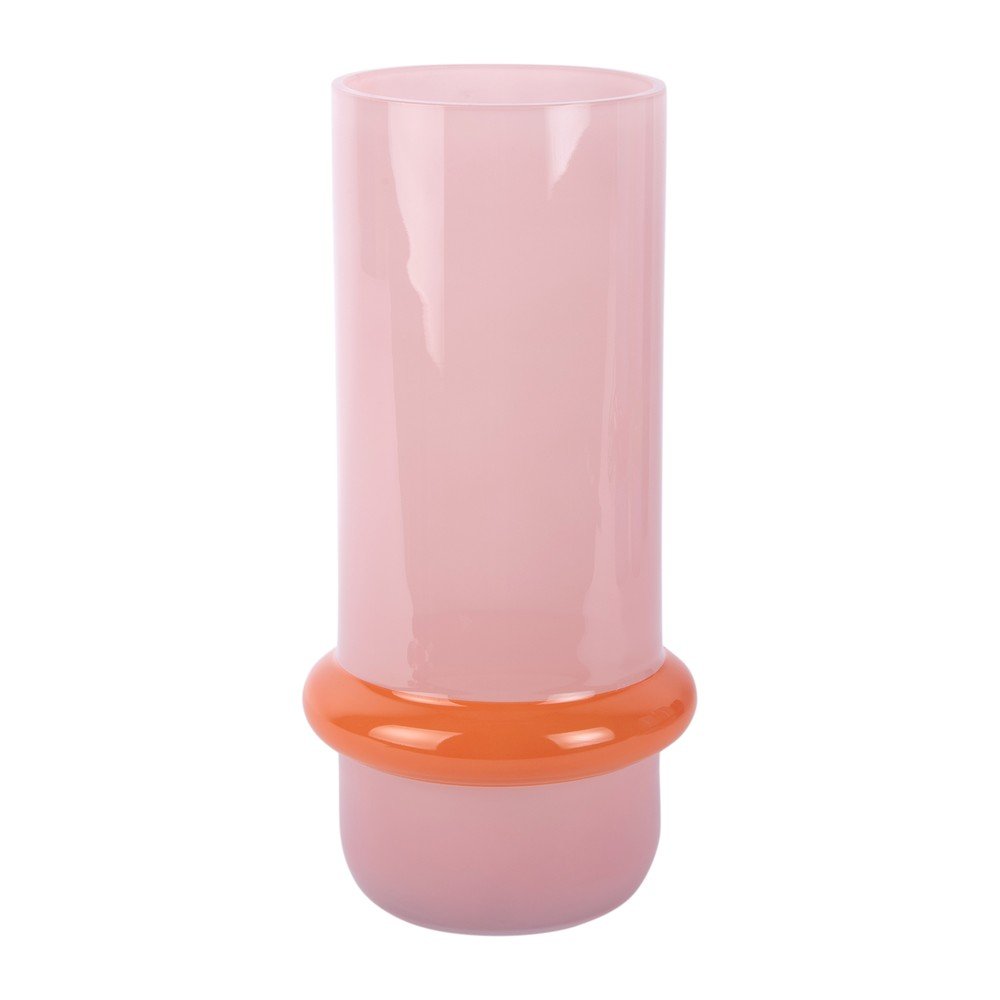 Világos rózsaszín üveg váza (magasság 28 cm) Animado Anillo – PT LIVING