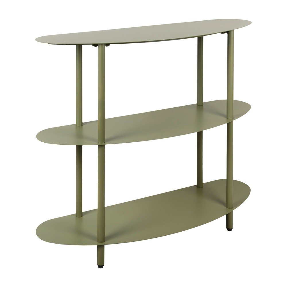Zöld fém polcos állvány 90x82x28 cm Riqueza – Leitmotiv