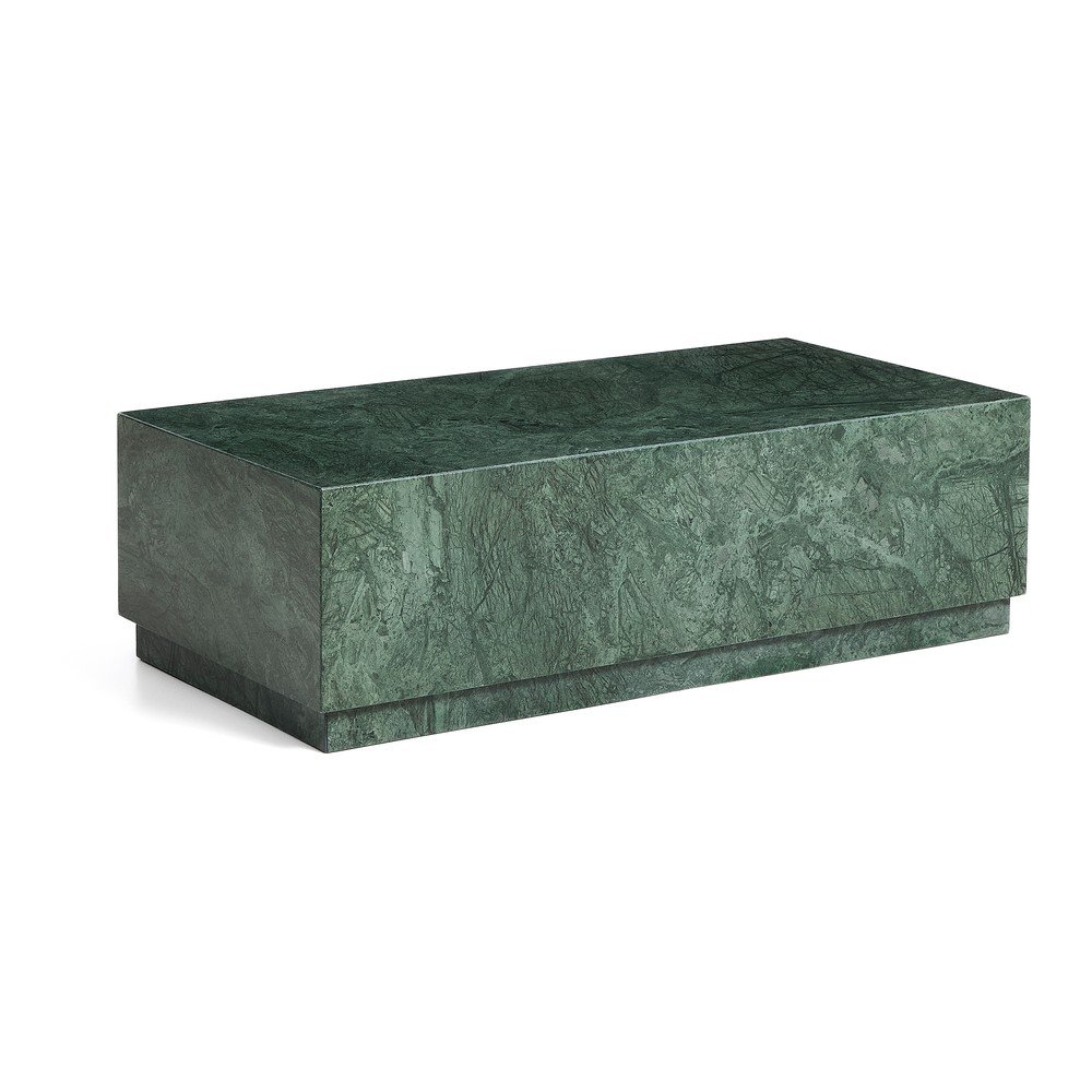 Zöld márvány dohányzóasztal 50x100 cm Sorein – Kave Home