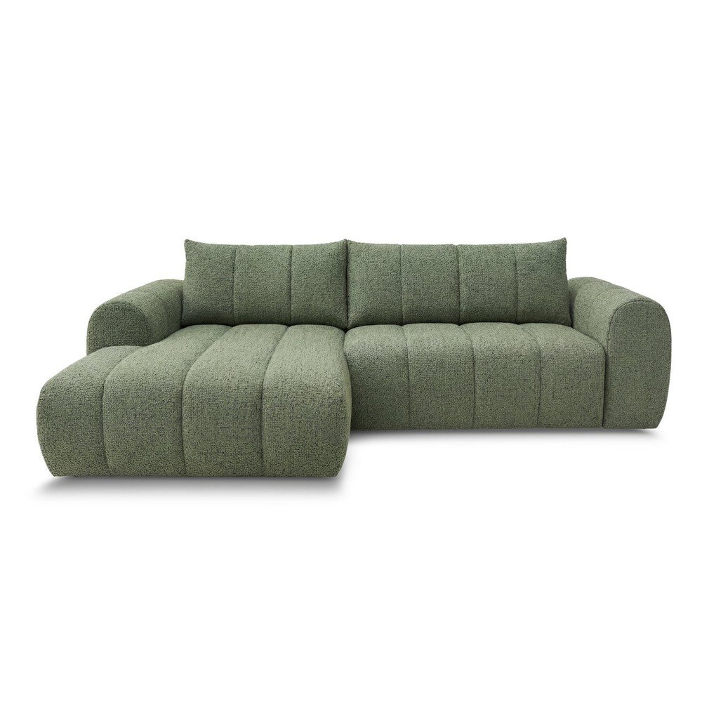 Zöld sarokkanapé (bal oldali-heverő résszel) Nesty – Bobochic Paris