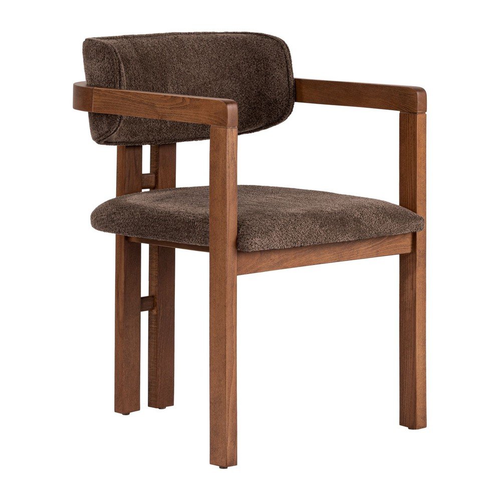 Barna karfás étkezőfotel Toscana – Kalune Design