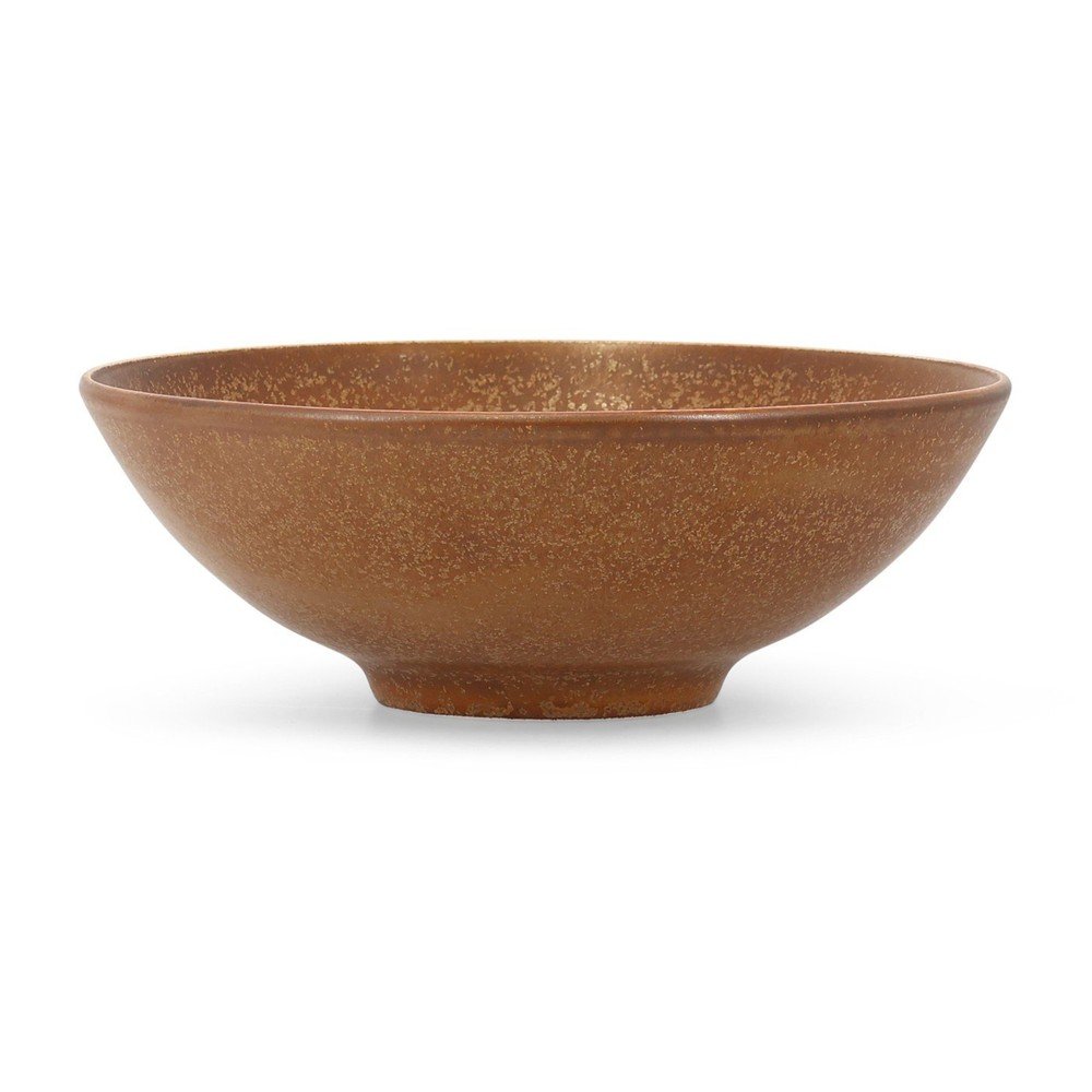 Barna porcelán tál ø 21 cm Ovio – BonBistro