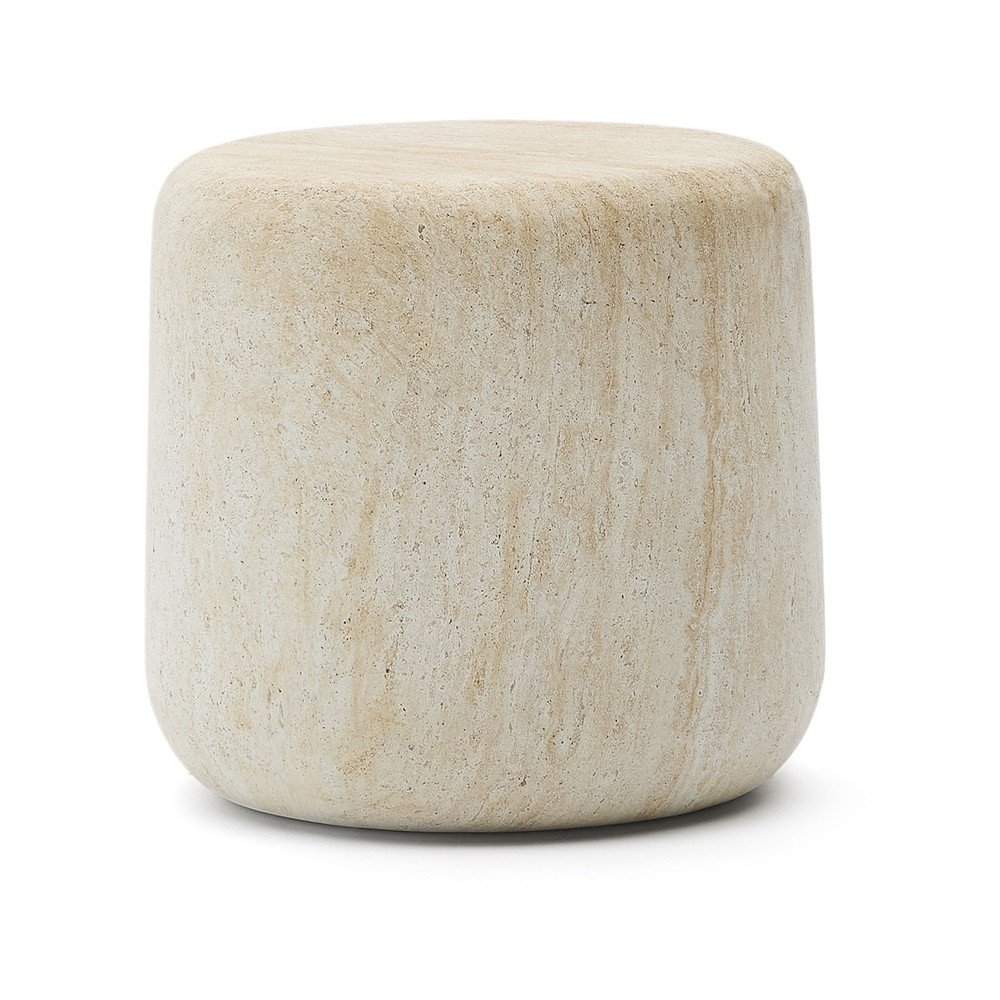 Beton kerek kerti kisasztal ø 60 cm Drasi – Kave Home