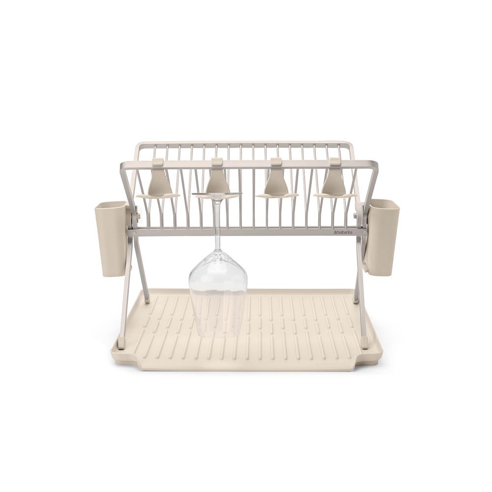 Bézs fém kétszintes edényszárító 42x51 cm – Brabantia