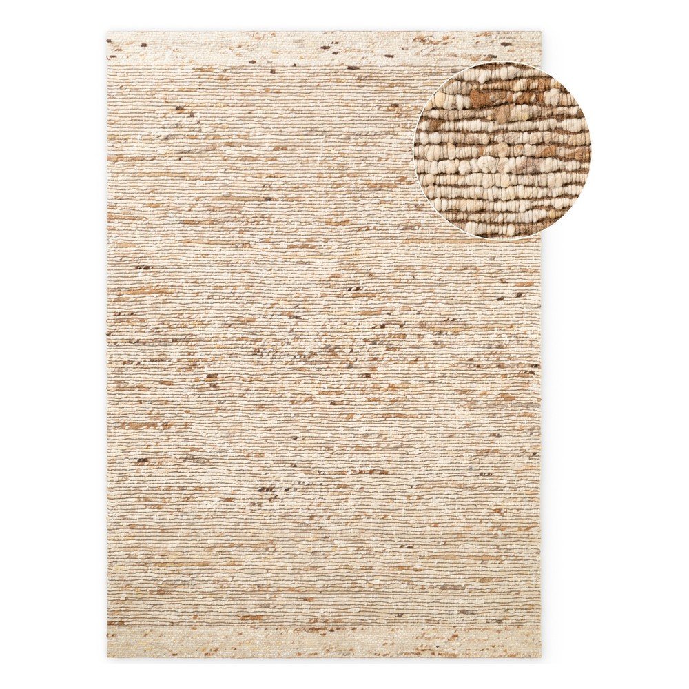 Bézs kézi szövésű gyapjú szőnyeg 200x290 cm Bexley Woolwich – Ted Baker