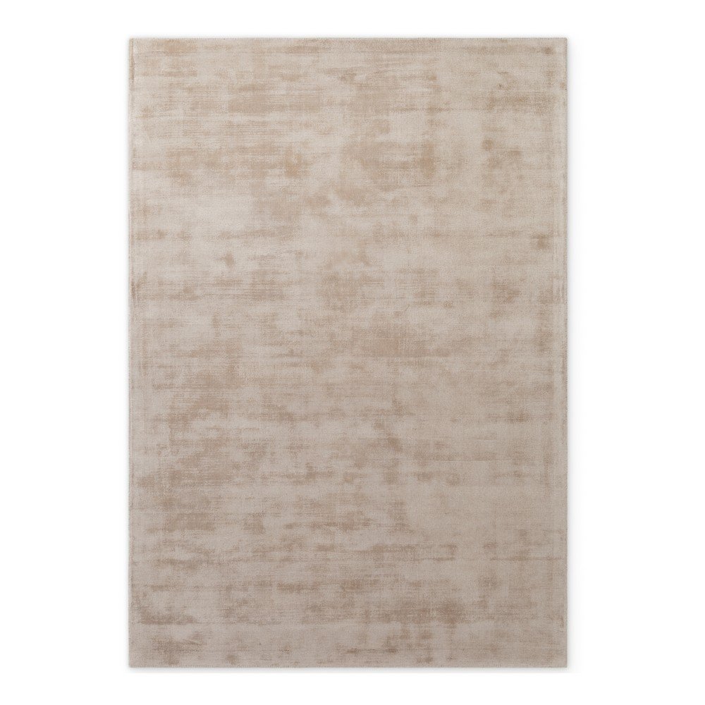 Bézs kézi szövésű viszkóz szőnyeg 80x150 cm Noemi – Vikosa