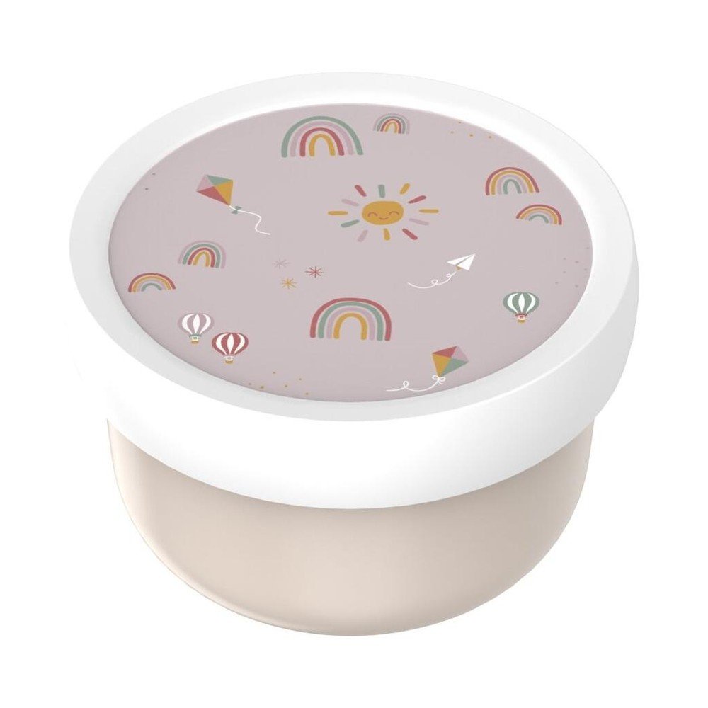 Bézs műanyag gyerek uzsonnás doboz Sunshine & Rainbow – Mepal