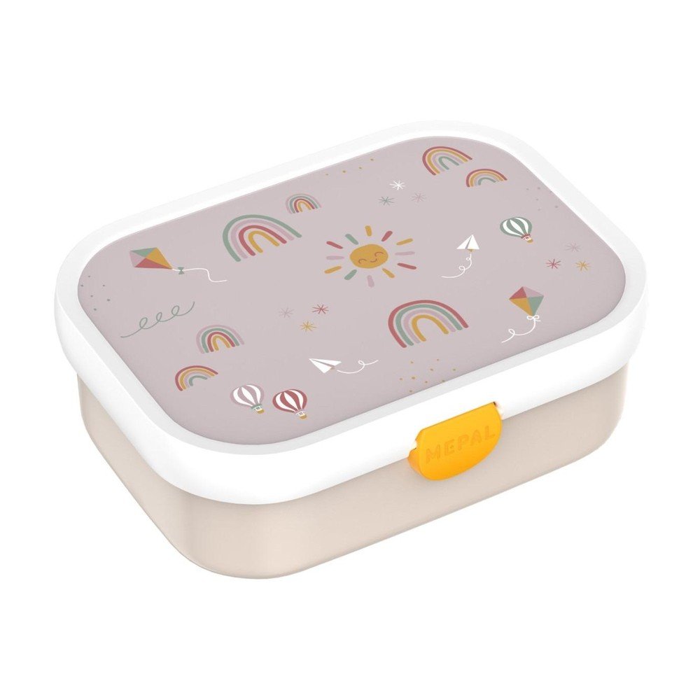 Bézs műanyag gyerek uzsonnás doboz Sunshine & Rainbow – Mepal