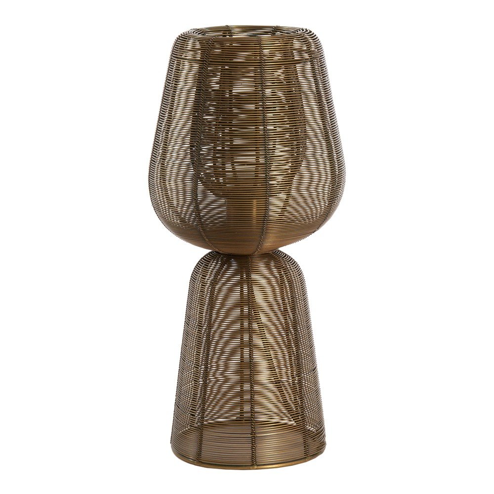 Bronzszínű fém asztali lámpa (magasság 42 cm) Aboso – Light & Living