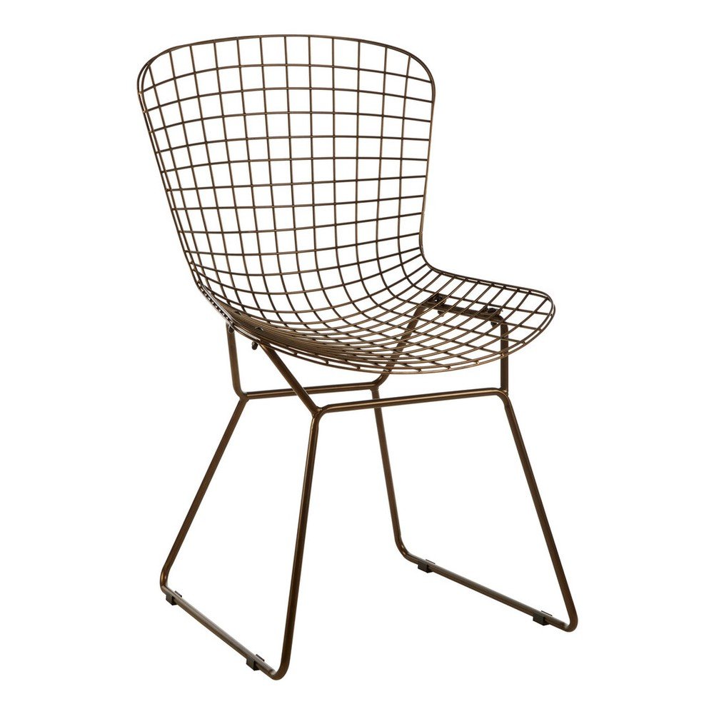 Bronzszínű fém étkezőszék District – Premier Housewares