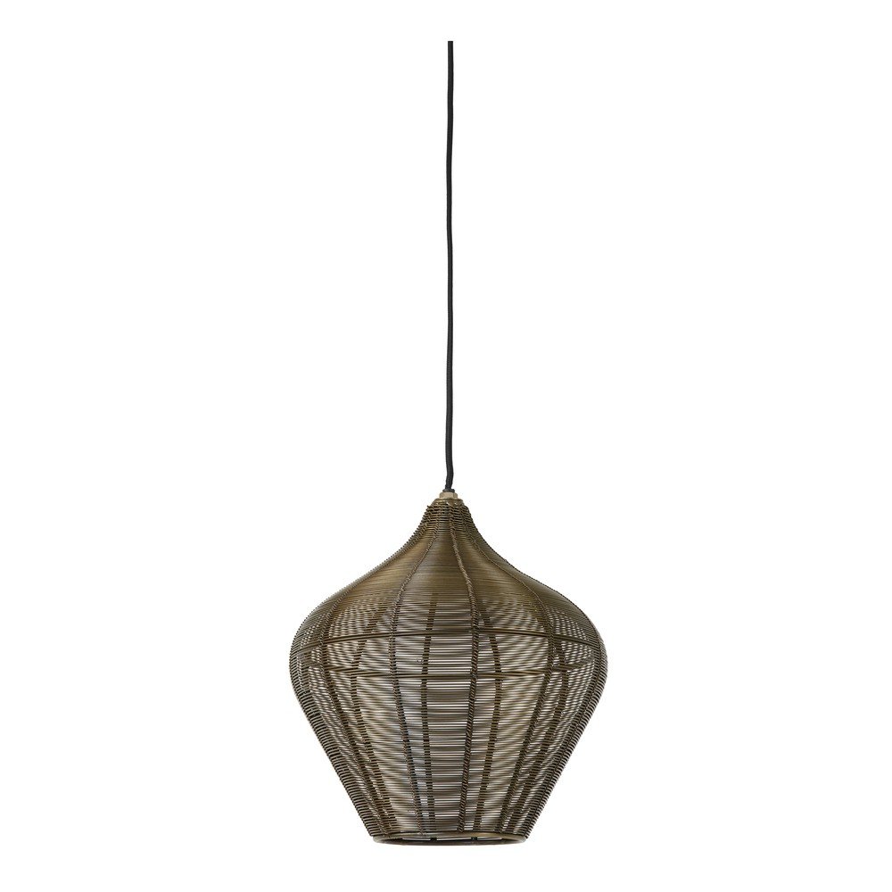Bronzszínű fém függőlámpa ø 27 cm Alvaro – Light & Living