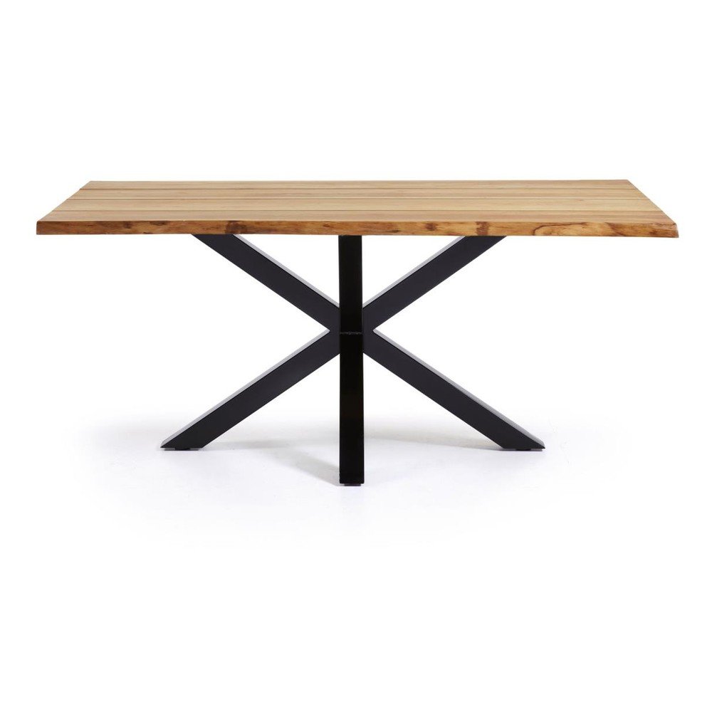 Étkezőasztal tölgyfa dekoros asztallappal 90x160 cm Argo – Kave Home