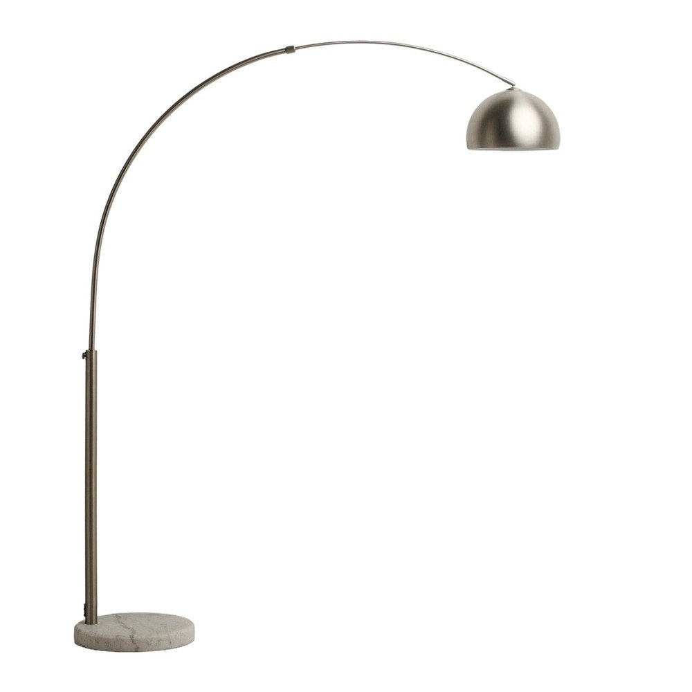 Ezüstszínű állólámpa fém búrával (magasság 160 cm) Madali – Kave Home