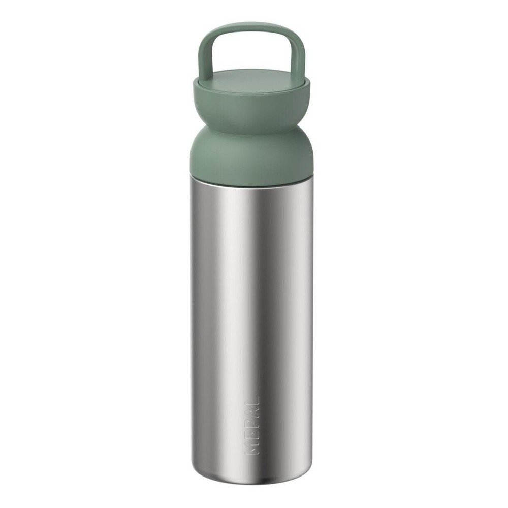 Ezüstszínű-zsályaszínű rozsdamentes acél termopalack 500 ml Ellipse – Mepal